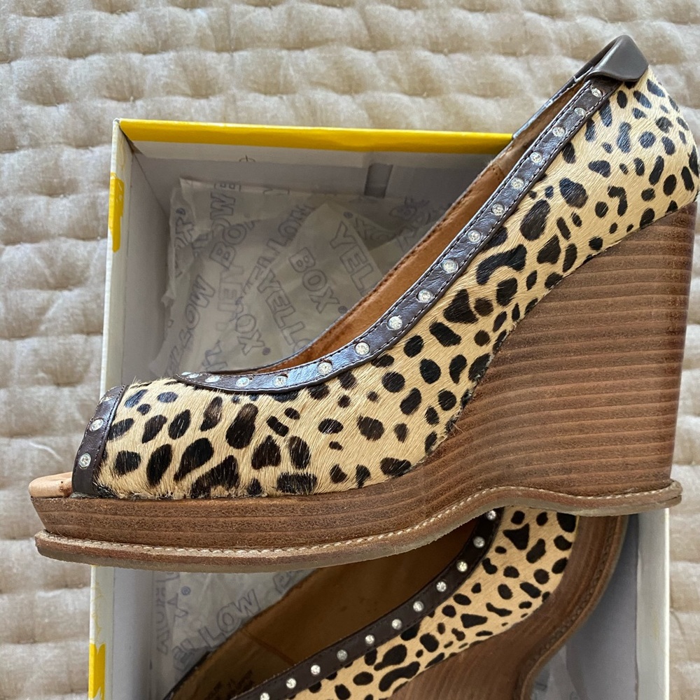 Leopard Wedges